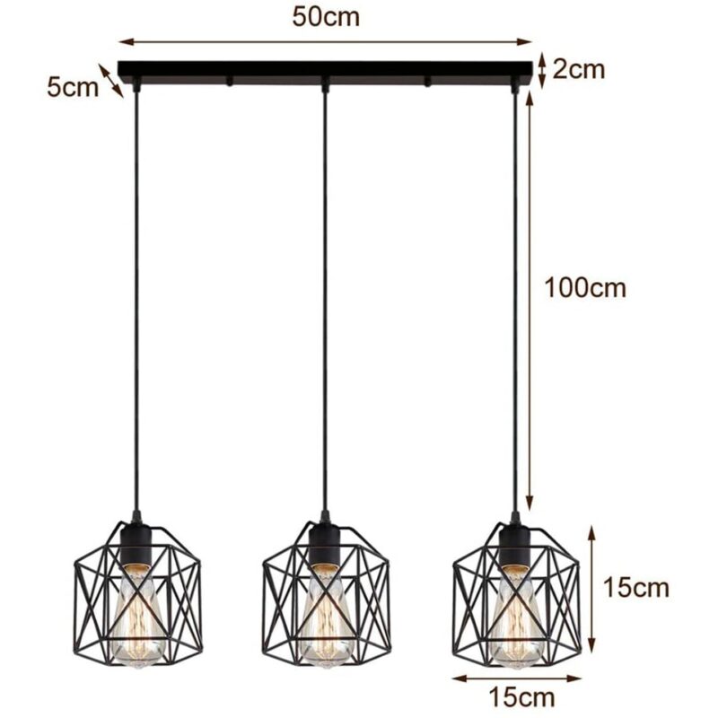 Lustre cuisine style industriel – Image 12