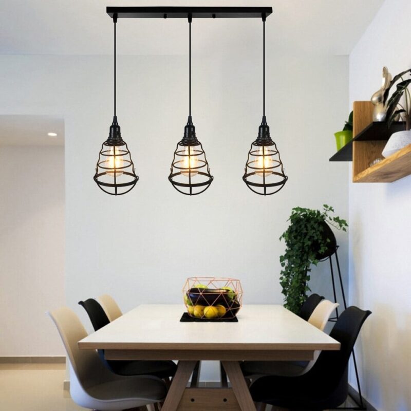 Lustre cuisine style industriel – Image 2