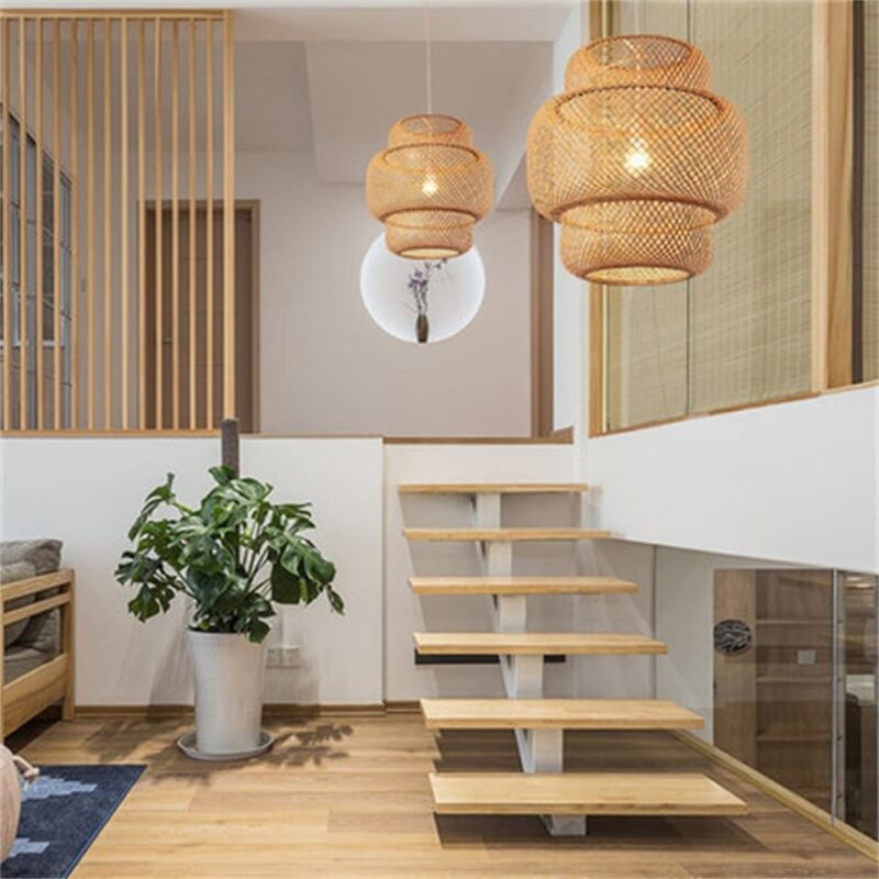 Lustre salon bambou – Image 3