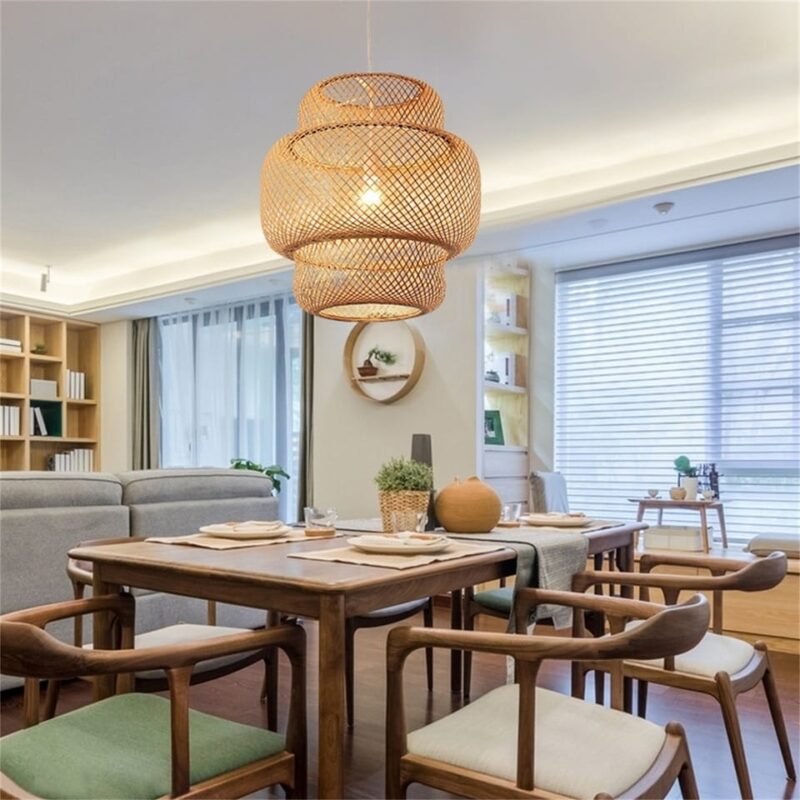 Lustre salon bambou – Image 2