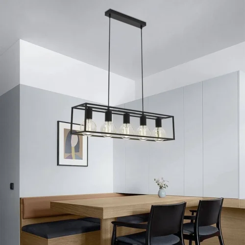Lustre salon style industriel