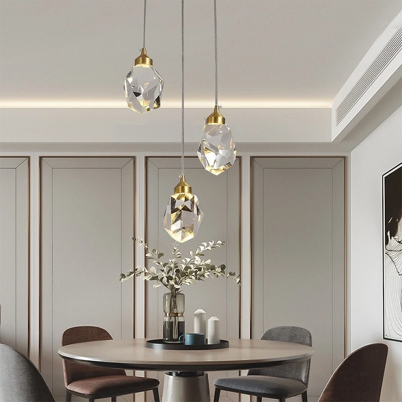 Lustre salon cristal 1 Lustre salon cristal