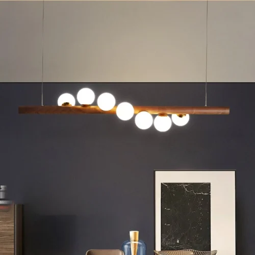 Lustre salon en bois