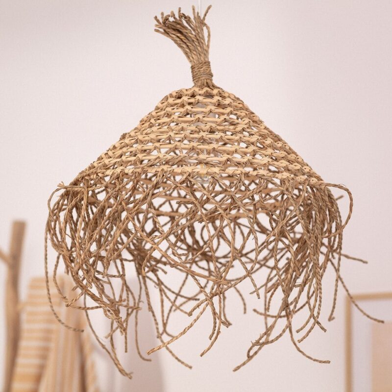 Lustre paille chambre – Image 3