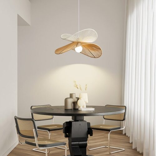 Lustre en bois design