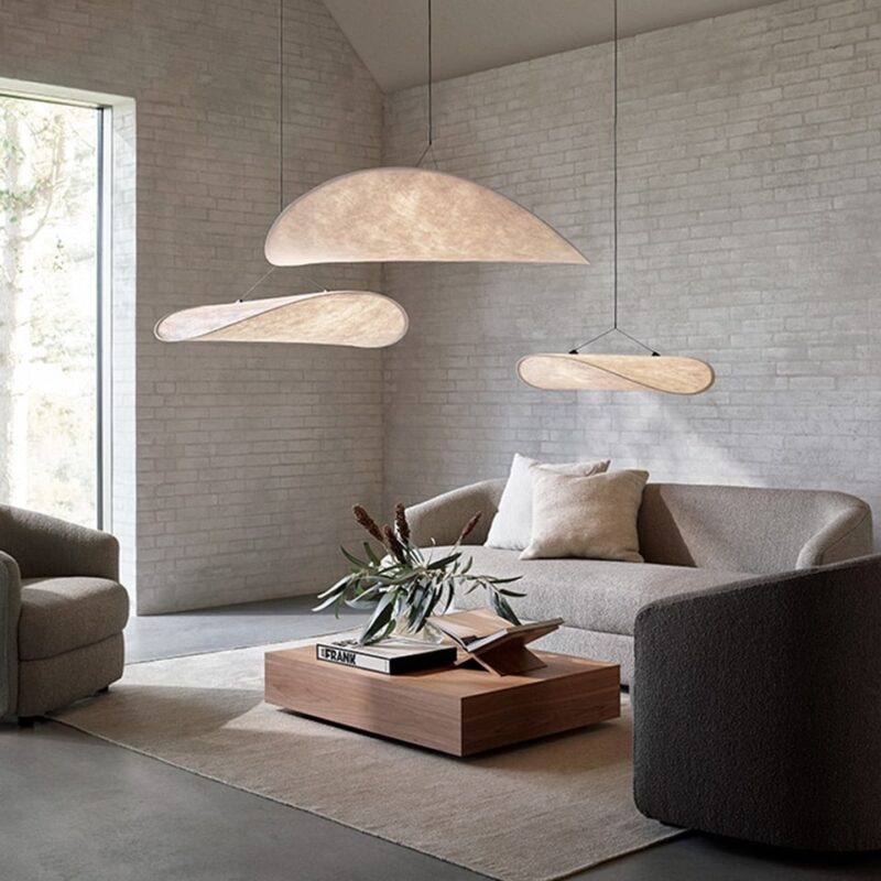 Lustre blanc moderne