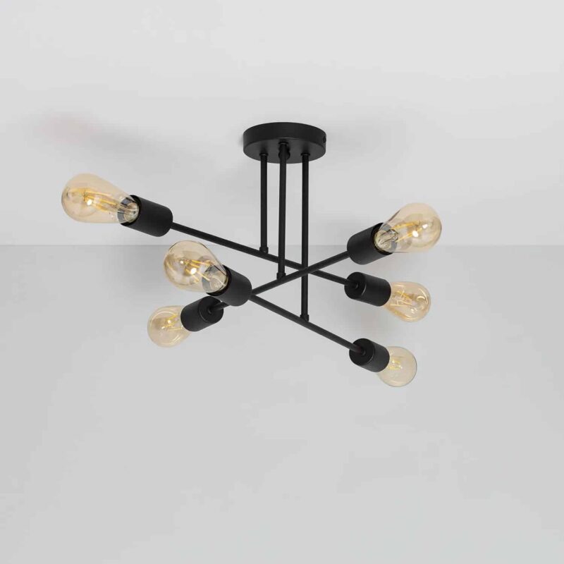Lustre noir en fer – Image 2