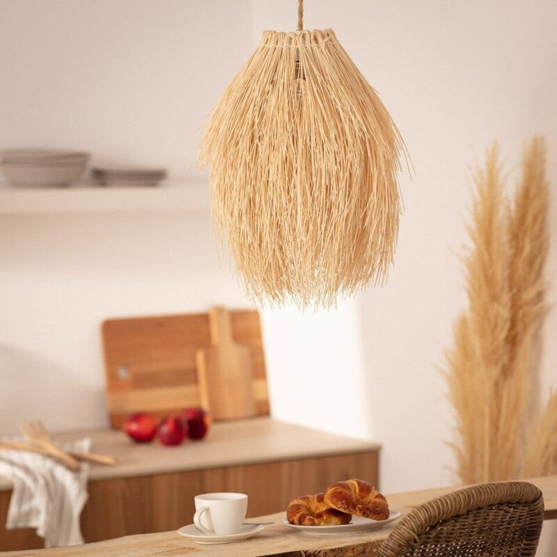 Lustre boheme paille – Image 5