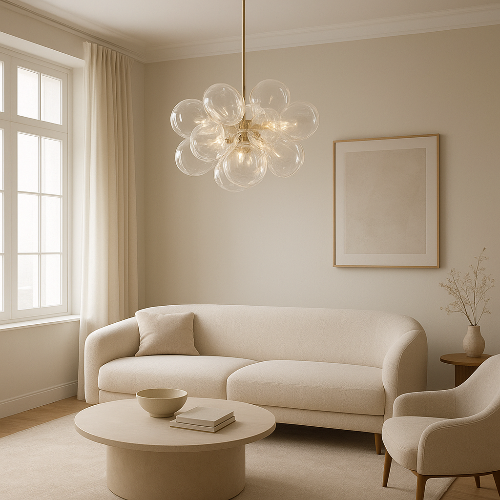 Lustre en verre moderne : pour quelles pièces et quels effets de lumière ? 11 lustre en verre moderne