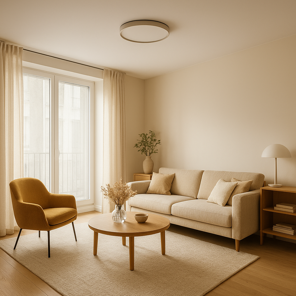 lustre salon plafond bas