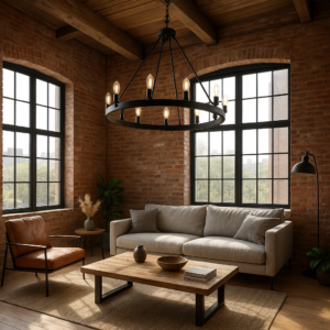 lustre style loft industriel