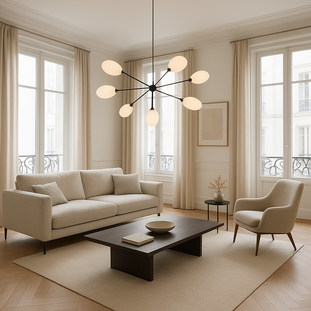 quel lustre choisir pour un salon moderne